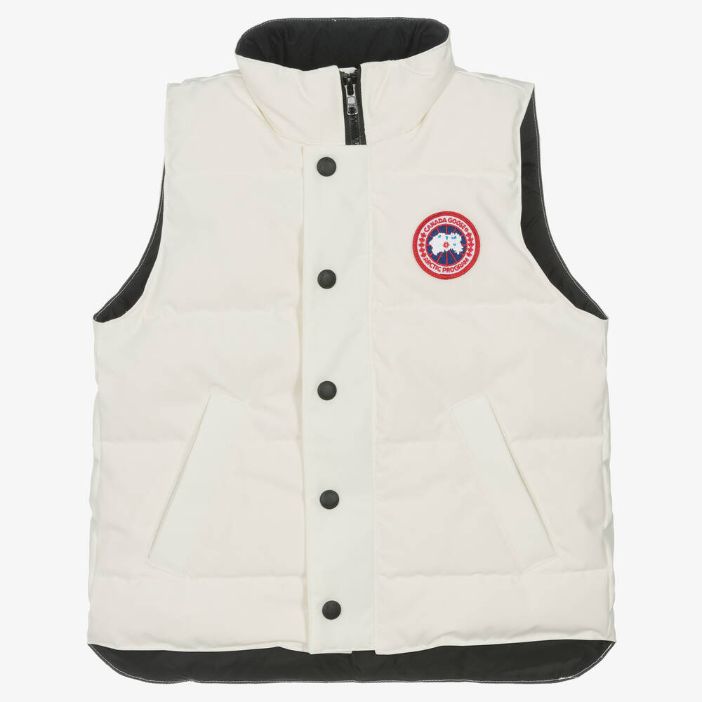 Canada Goose White Down Filled Gilet