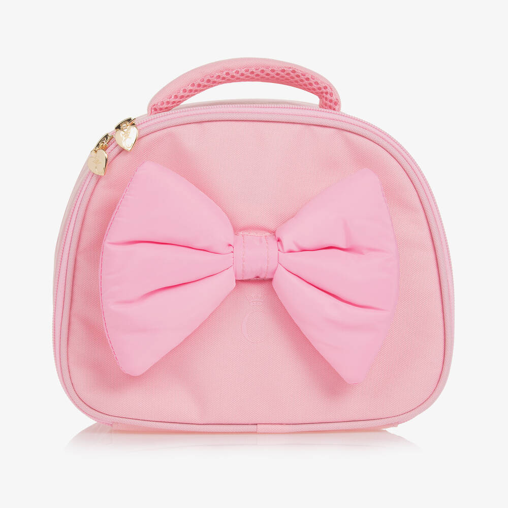 Caramelo Kids - Girls Pink Bow Lunch Bag (25cm) | Childrensalon