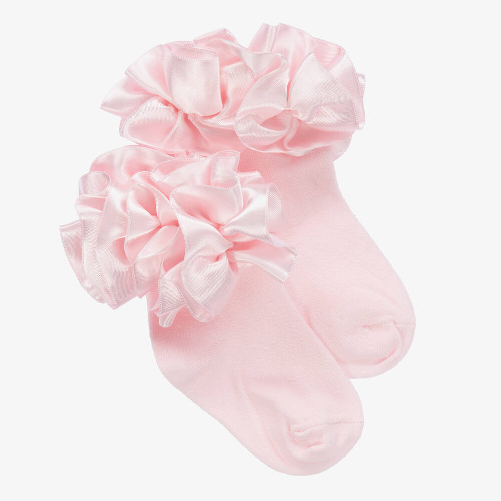 Caramelo Kids - Розовые хлопковые носки для девочек | Childrensalon