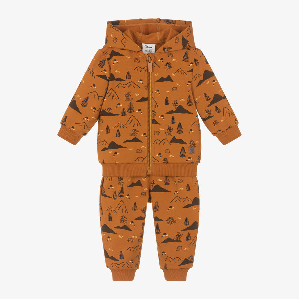 Carrément Beau - Boys Orange Cotton Disney Tracksuit | Childrensalon