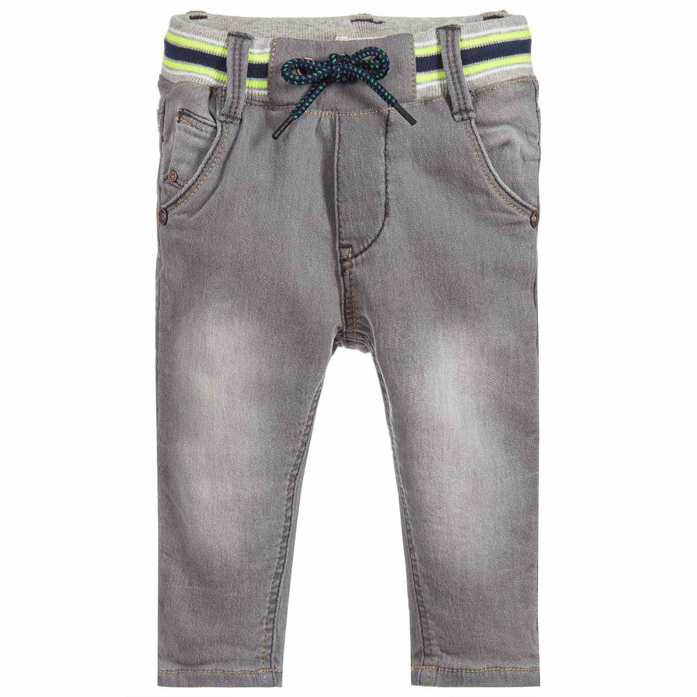 Catimini Babies' Boys Grey Jersey Jeans In Grey