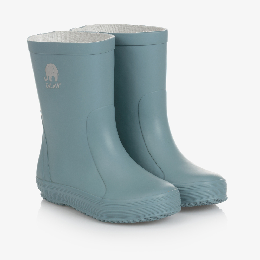 CeLaVi - Blue Rubber Rain Boots | Childrensalon
