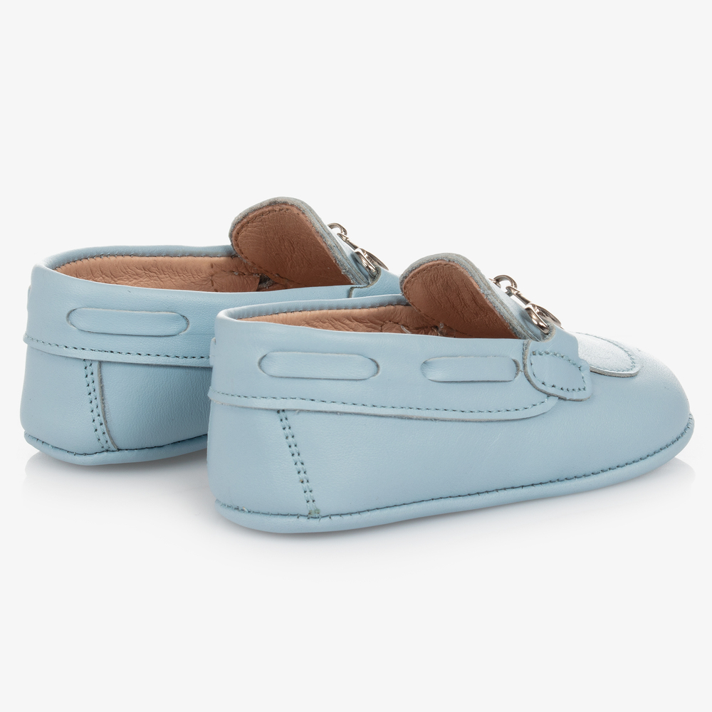 Children's Classics - Blue Leather Pre-Walker Shoes | Childrensalon