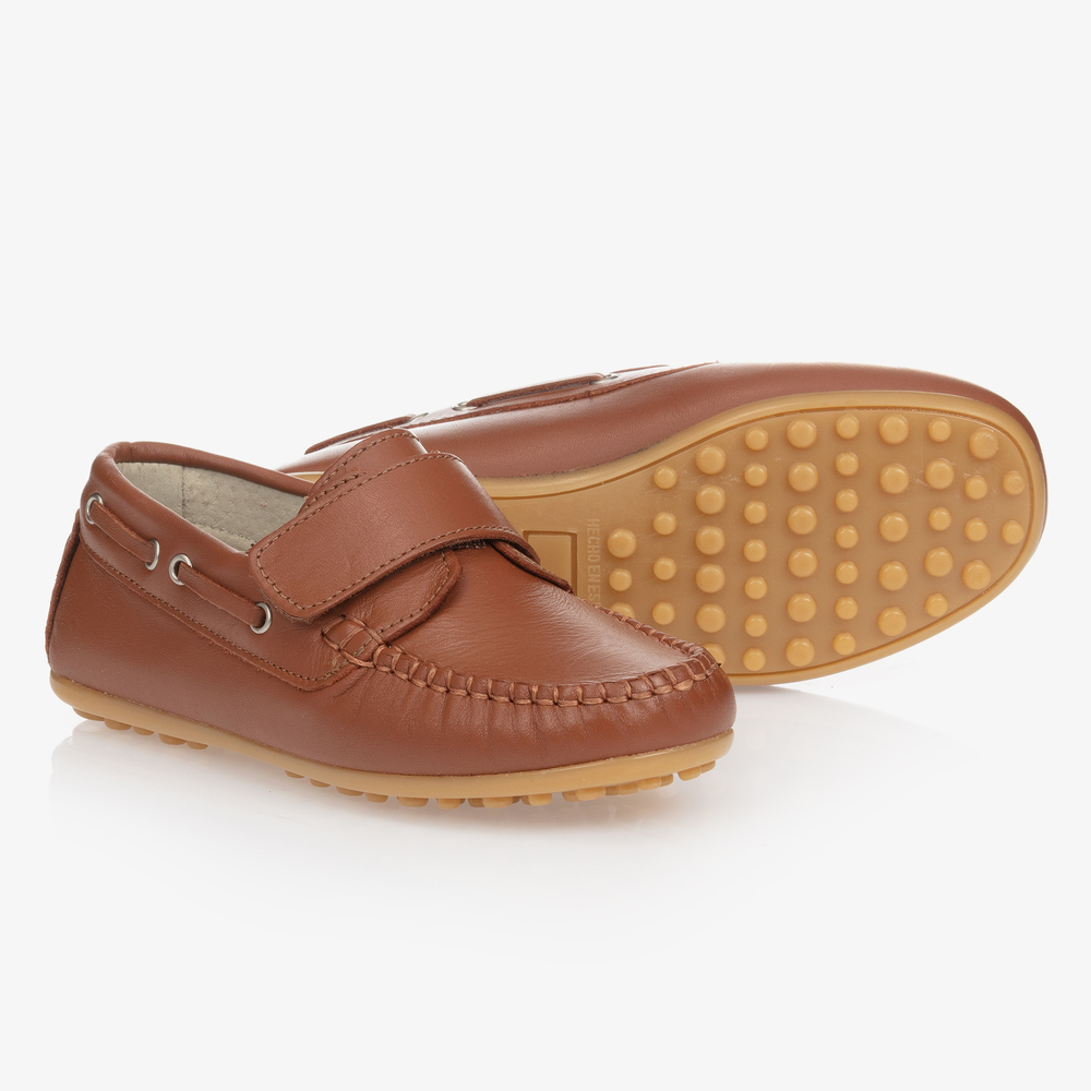 Children's Classics - Boys Brown Leather Shoes | Childrensalon