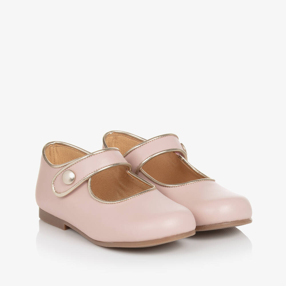 Children's Classics - Розовые туфли с золотистыми деталями для девочек | Childrensalon