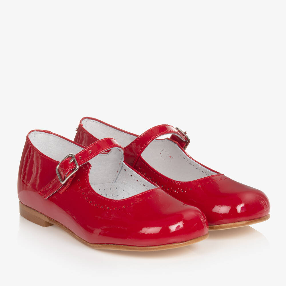 Children's Classics - Chaussure Mary Jane Fille En Cuir Vernis Rouge | Childrensalon