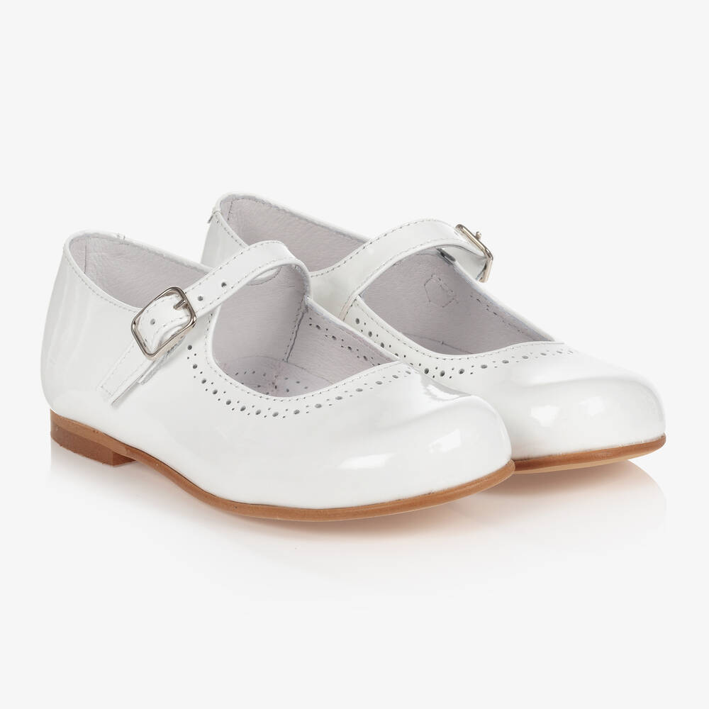 Children's Classics - White Patent Leather Shoes | Childrensalon