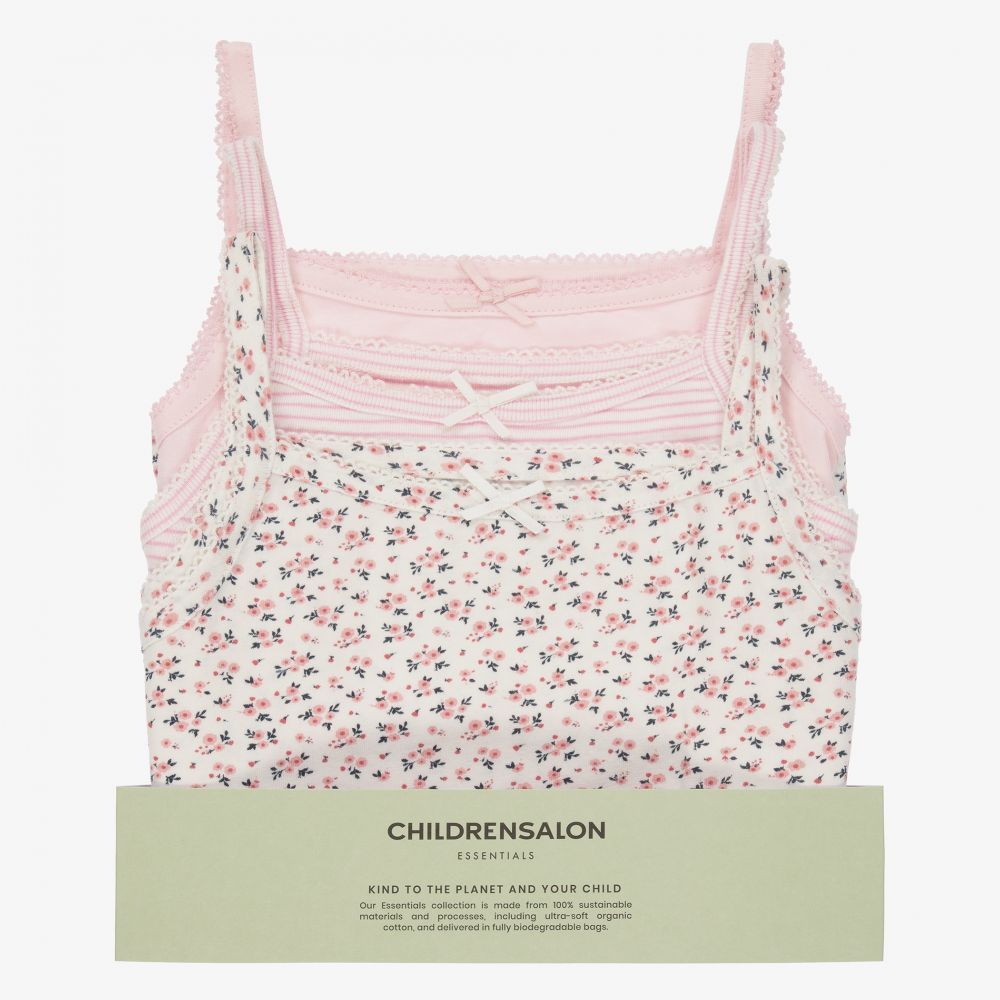 Childrensalon Essentials - Girls Pink Organic Cotton Knickers (5 Pack)
