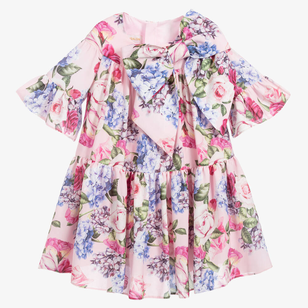 Childrensalon Occasions - Girls Floral Crêpe Dress | Childrensalon