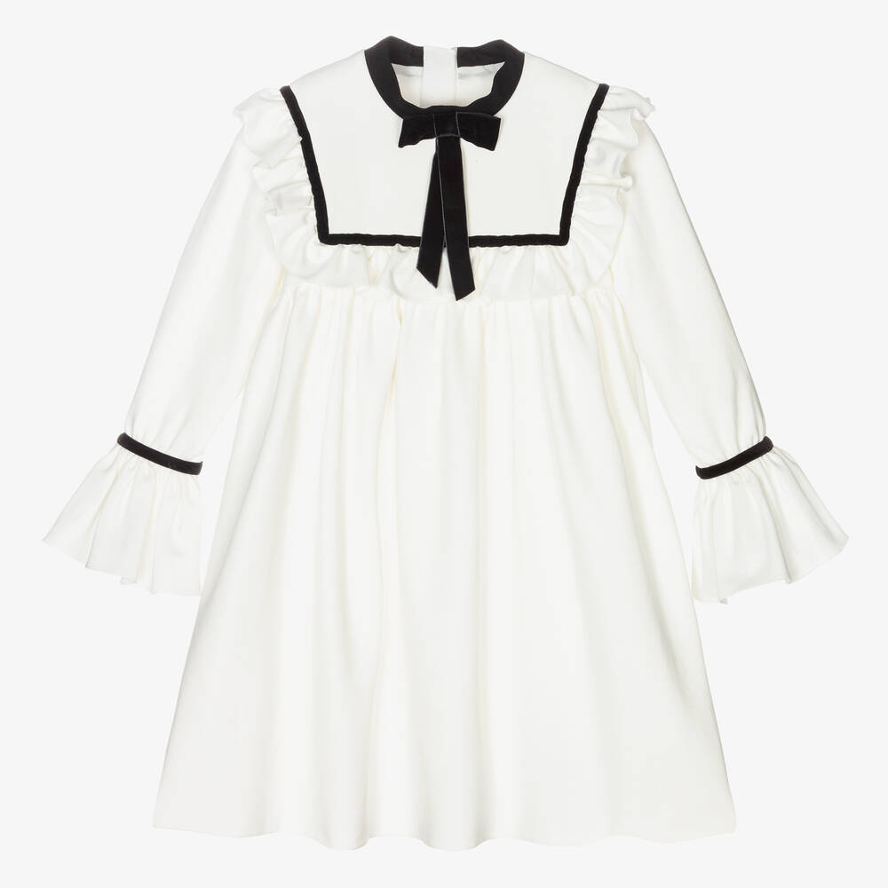 Childrensalon Occasions - Robe ivoire en jersey Milano fille | Childrensalon
