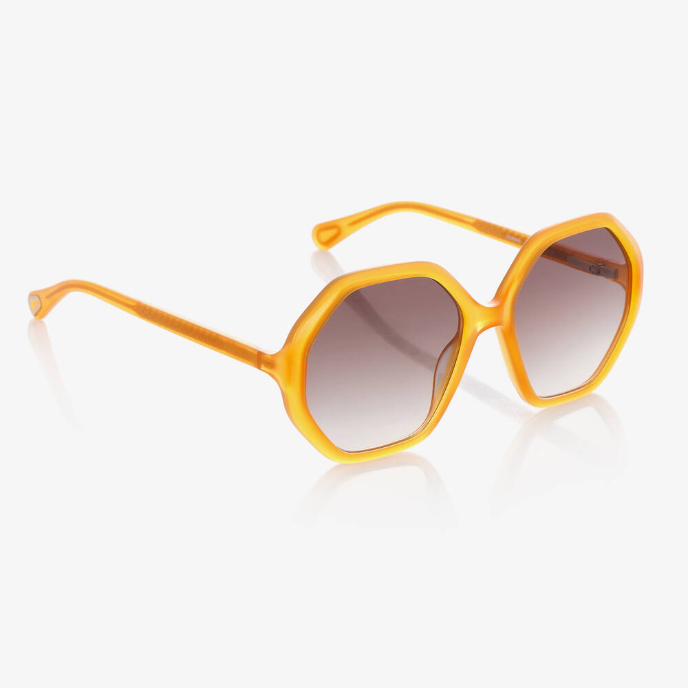 Chloé - نظارات شمسية لون برتقالي للبنات | Childrensalon