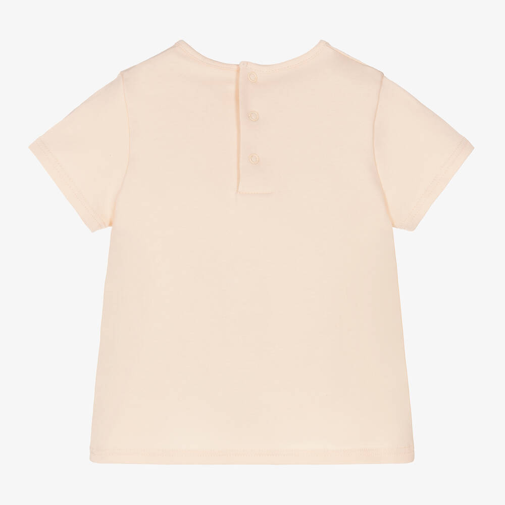 Chloé - Girls Pink Cotton T-Shirt | Childrensalon