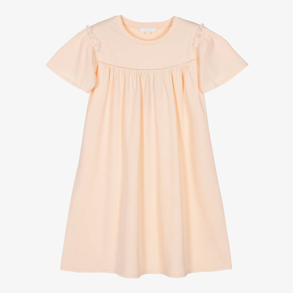 Chloé - Teen Girls Pink Organic Cotton Dress | Childrensalon