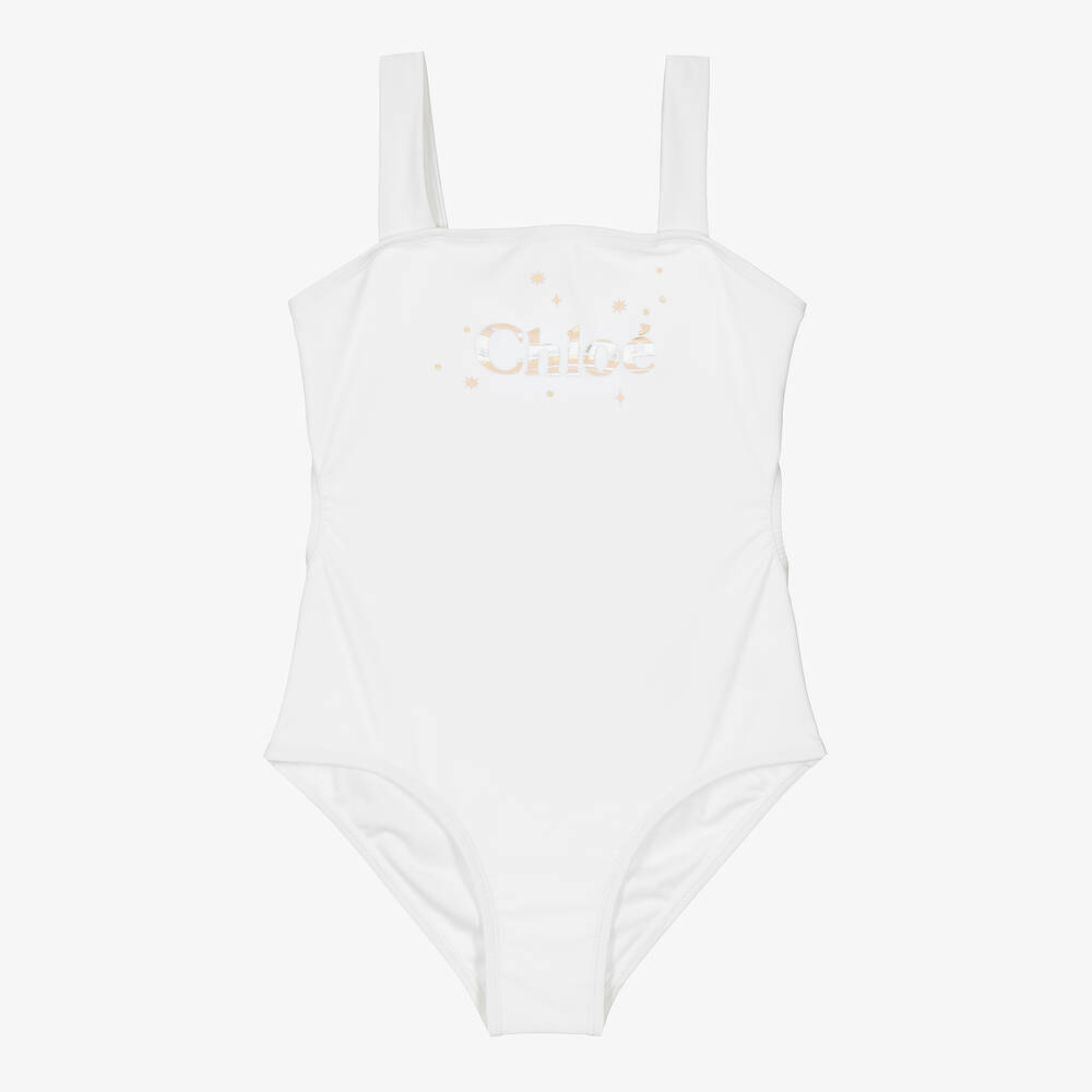 Chloé - Белый купальник для девочек-подростков | Childrensalon