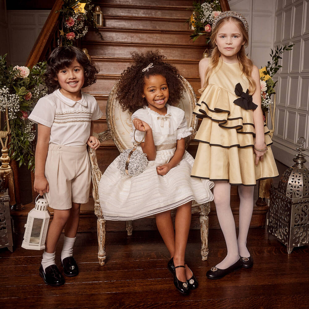 Country Kids - Girls White Sheer Tights | Childrensalon