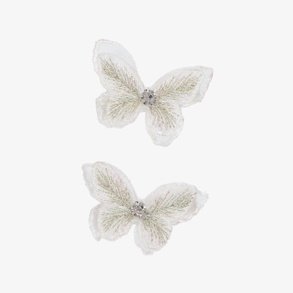 Cute Cute - Pack de 2 pinzas del pelo con forma de mariposa | Childrensalon