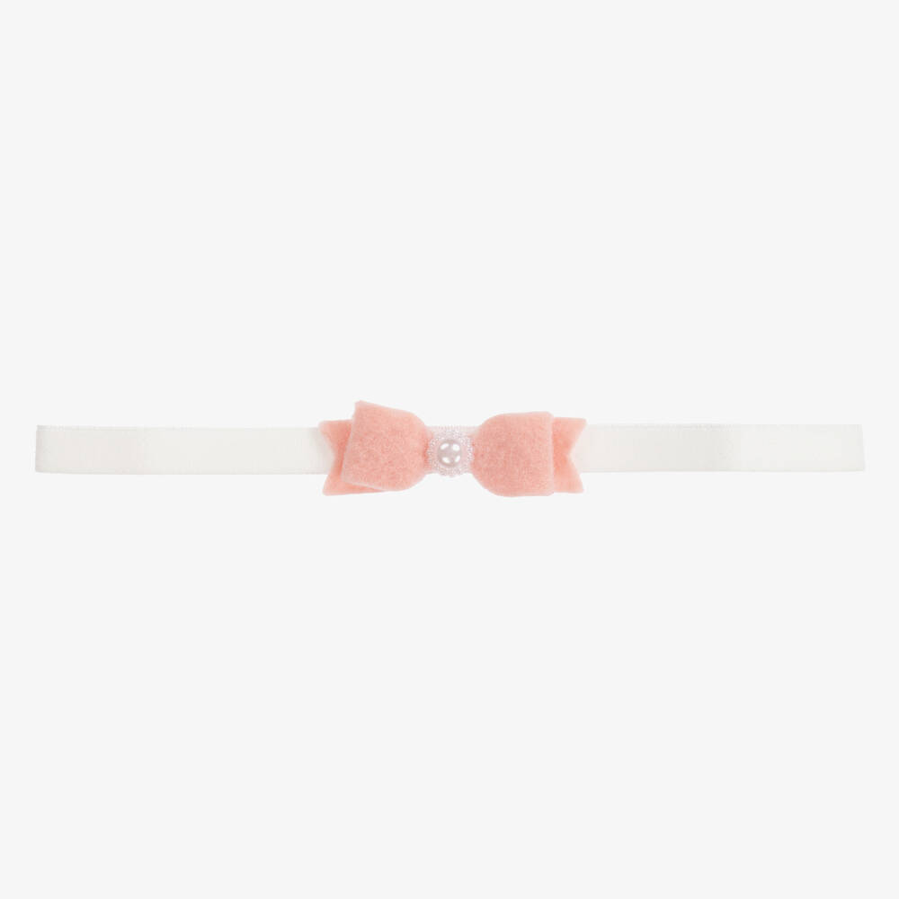 Cute Cute - Bandeau rose à nœud en feutre | Childrensalon