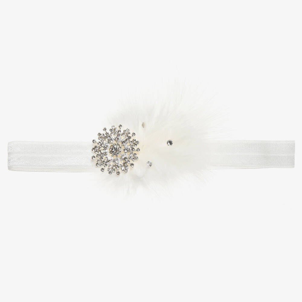 Cute Cute - White Feather Headband | Childrensalon