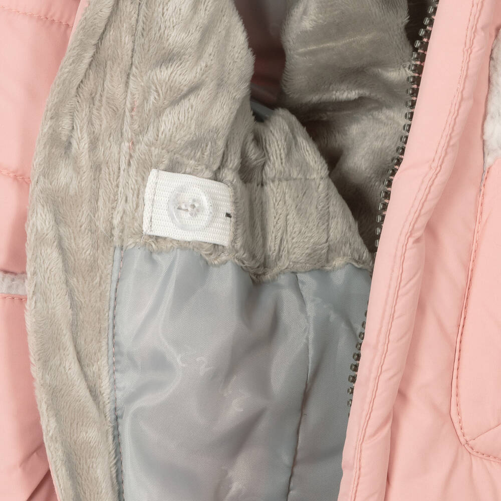 Deux Par Deux - Pink 2 Piece Baby Snowsuit Set | Childrensalon