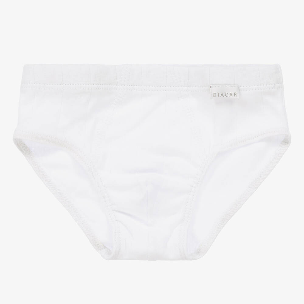 Diacar - Boys White Cotton Pants | Childrensalon
