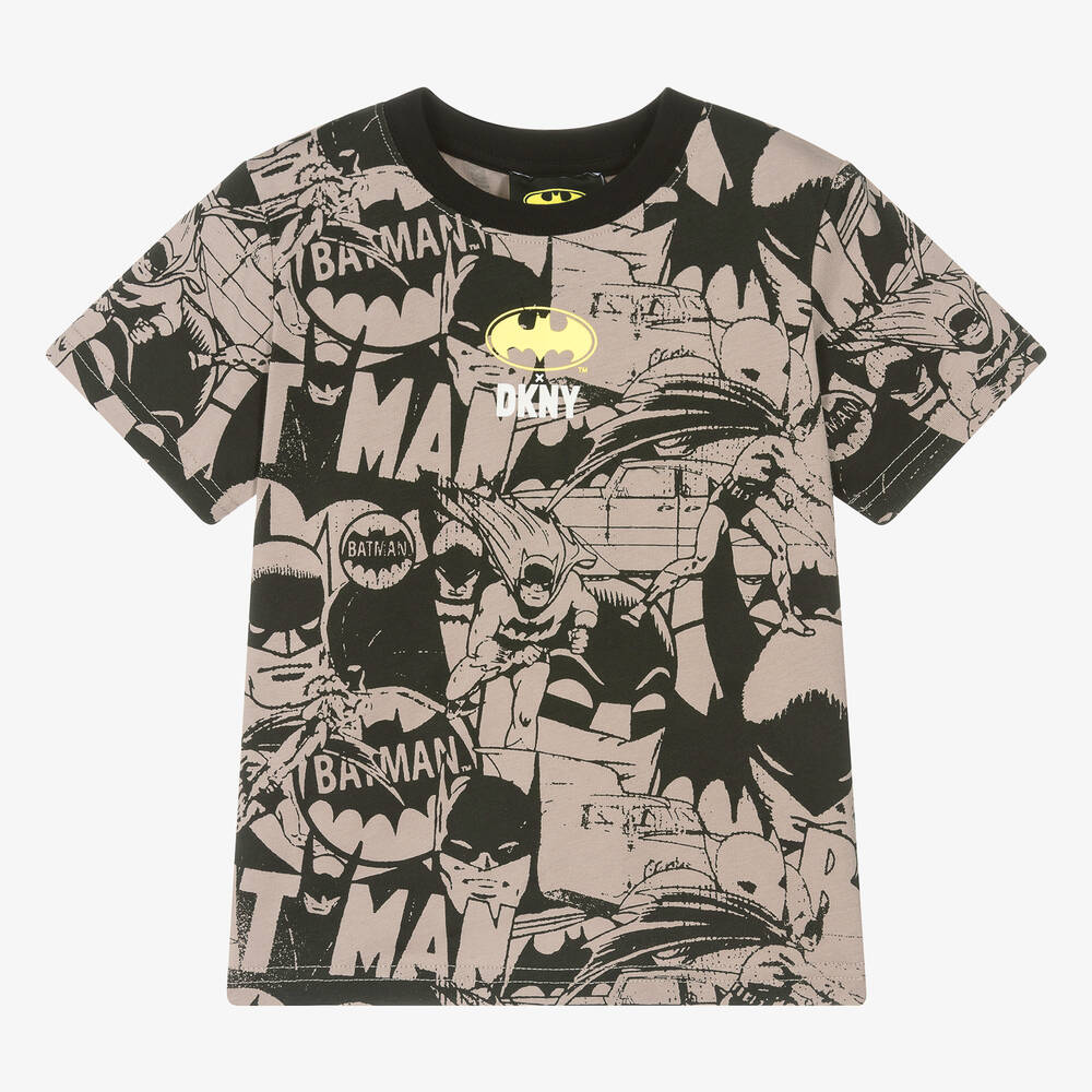 DKNY - Batman T-Shirt in Schwarz und Braun für Jungen | Childrensalon