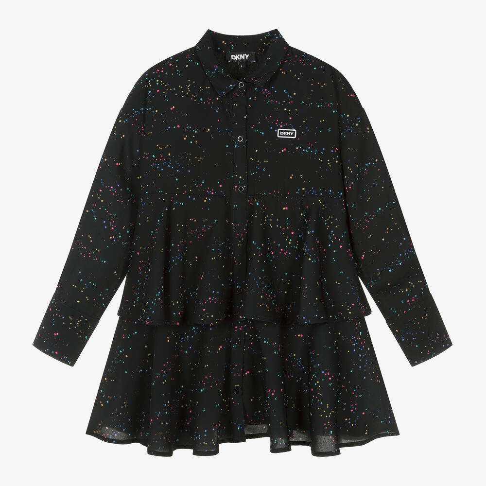 DKNY - Girls Black Dress | Childrensalon