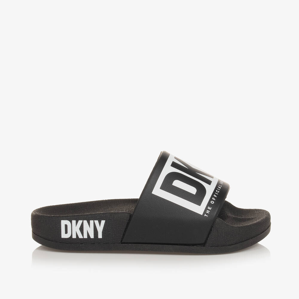 Shop Dkny Girls Black Sliders