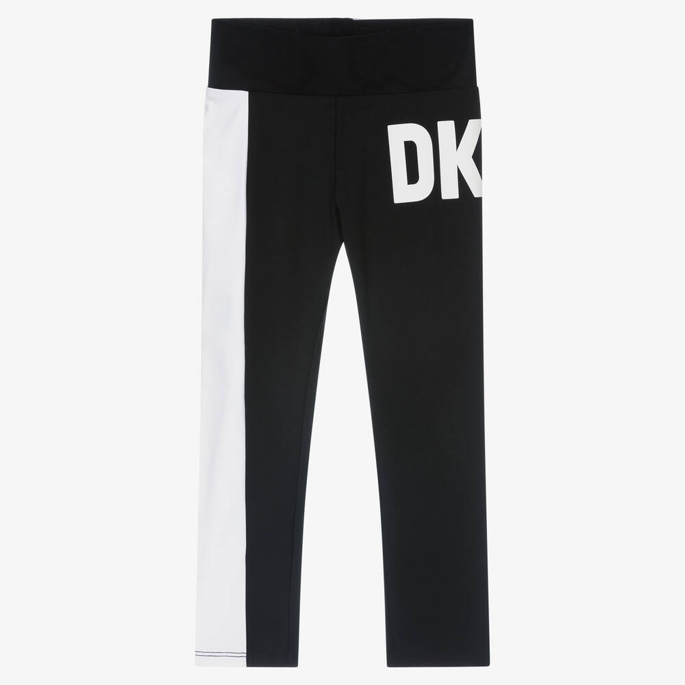 DKNY - Legging noir et blanc fille | Childrensalon