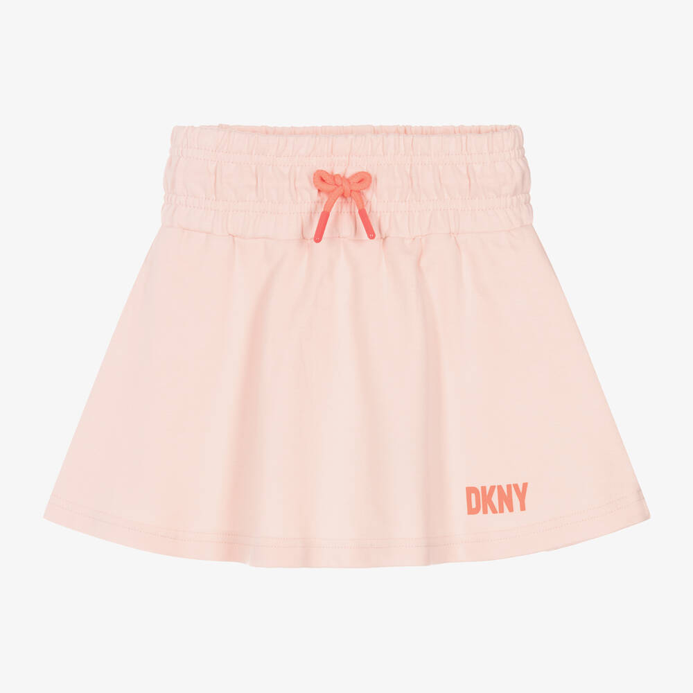DKNY - Girls Pink Cotton Skirt   | Childrensalon