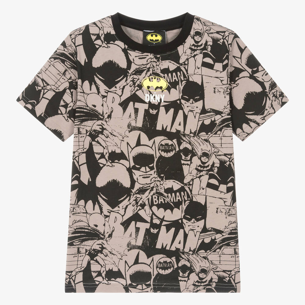 DKNY - Teen Batman T-Shirt in Schwarz und Braun für Jungen | Childrensalon