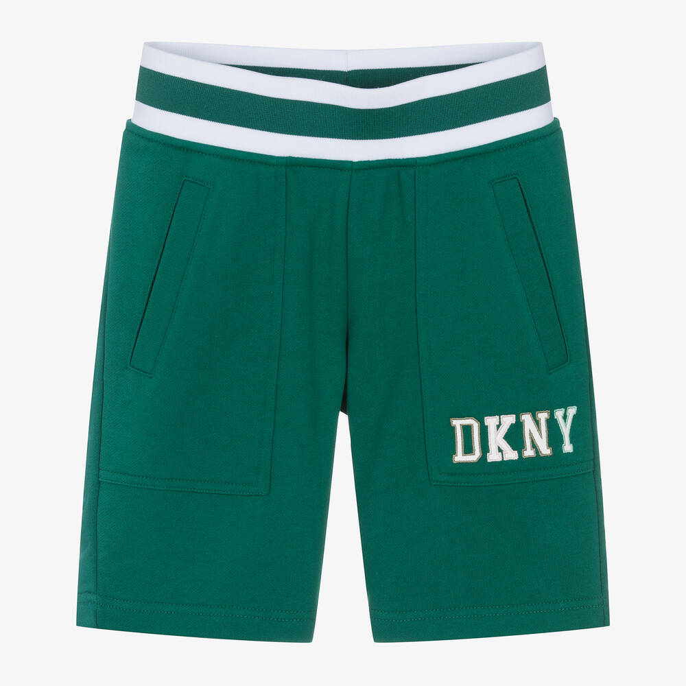 DKNY - Teen Boys Green Jersey Shorts | Childrensalon