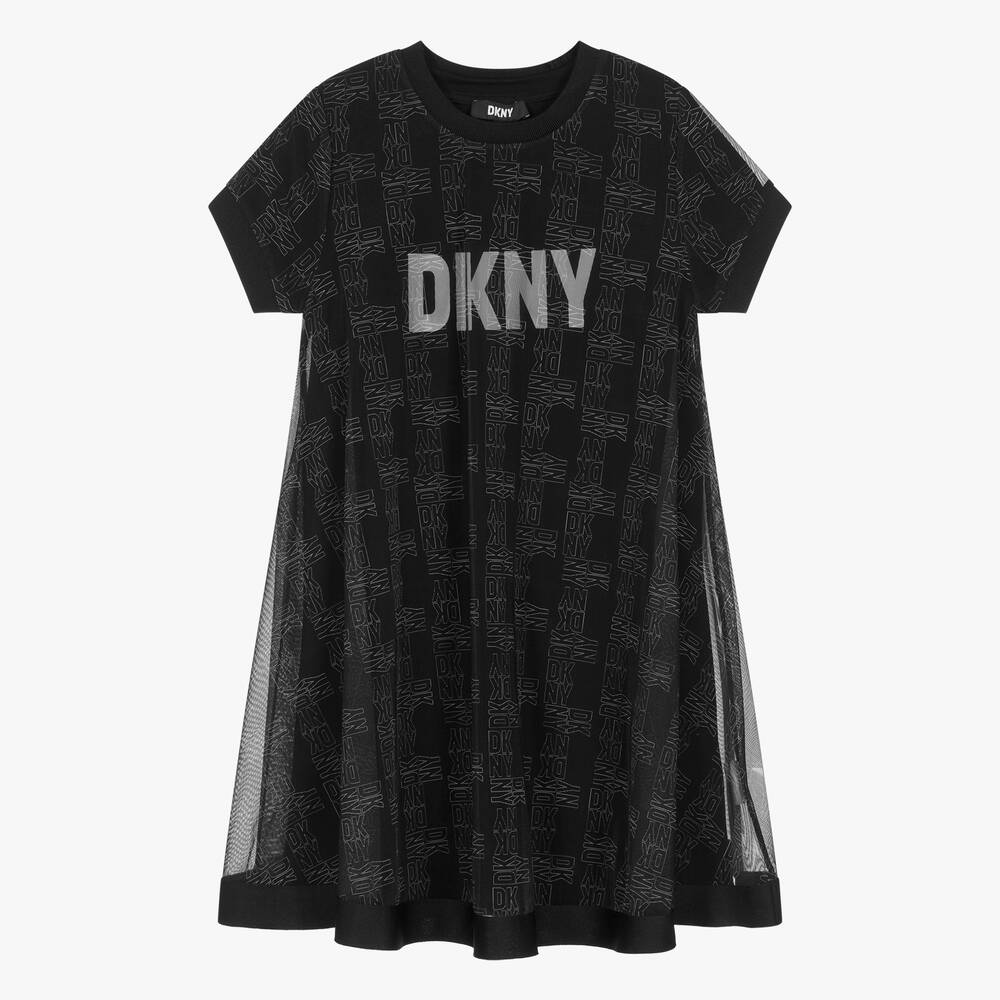 DKNY - Teen Girls Black 2-In-1 Dress | Childrensalon