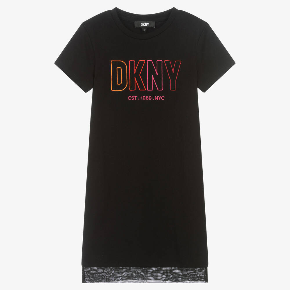 DKNY: T-shirt kids - Black  DKNY t-shirt D35T17 online at