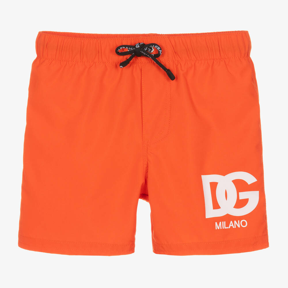 Dolce & Gabbana - Baby Boys Orange Swim Shorts | Childrensalon