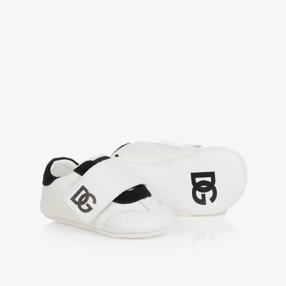 Dolce & Gabbana Baby Logo Sneakers In White