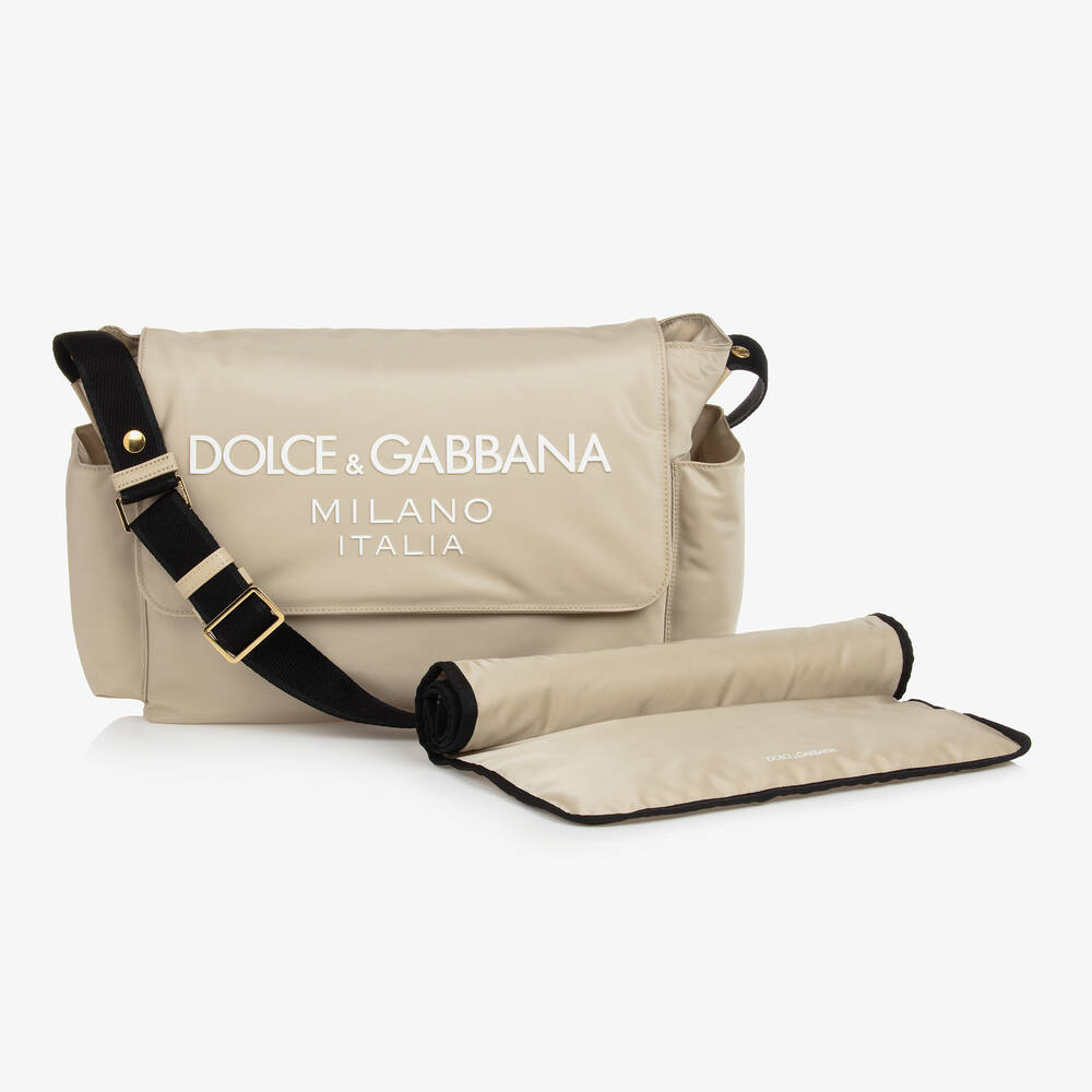 Dolce & Gabbana - حقيبة لمستلزمات الأطفال لون بيج (42 سم) | Childrensalon