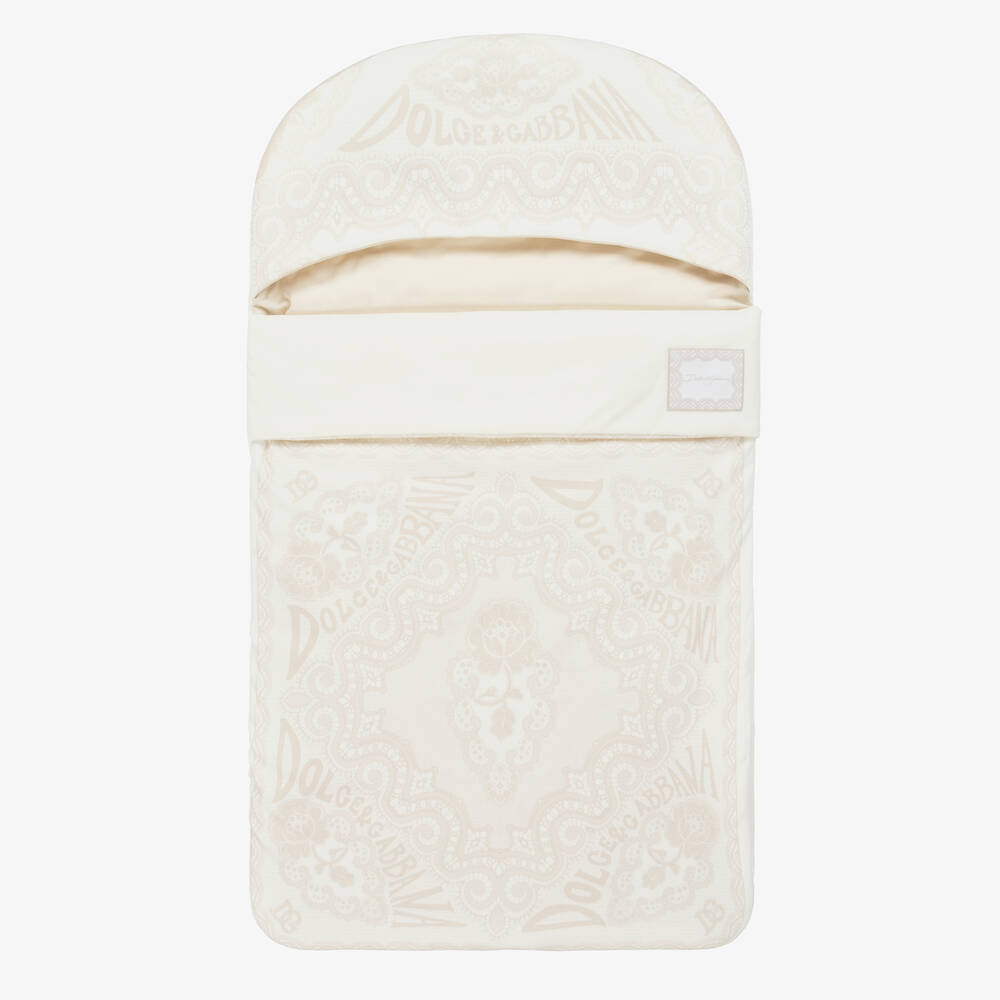 Dolce & Gabbana - Beige Padded Cotton Nest (80cm) | Childrensalon