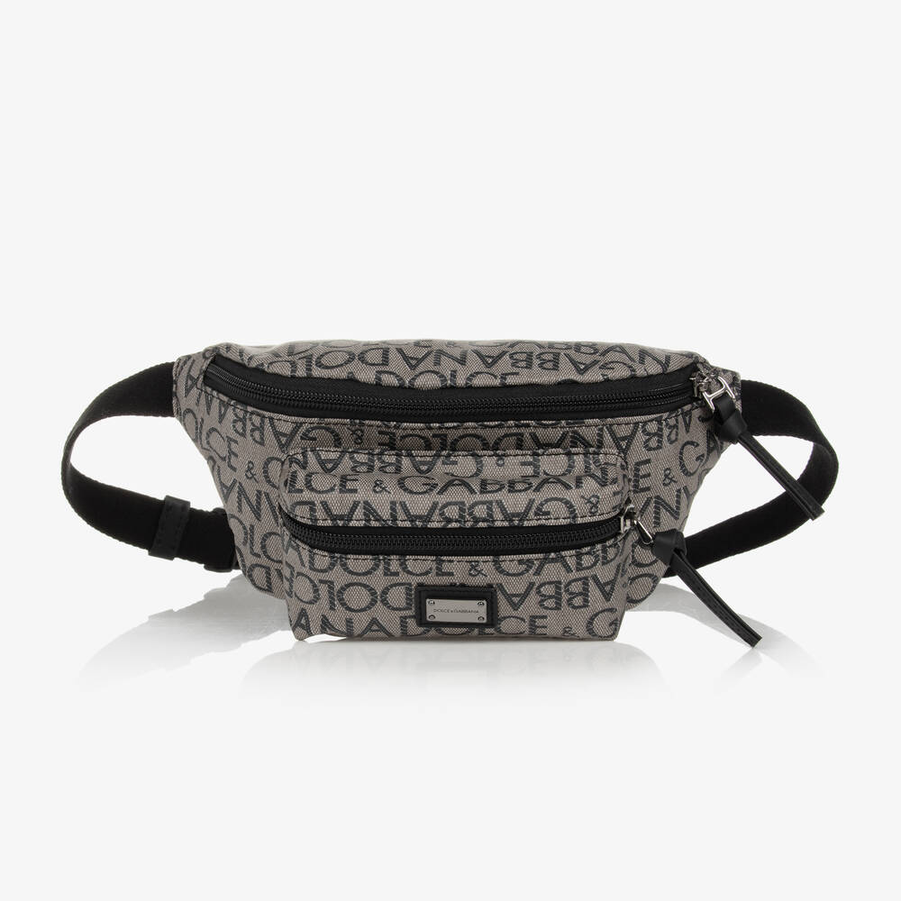Dolce & Gabbana -  حقيبة حزام بسحاب لون بيج (20 سم) | Childrensalon