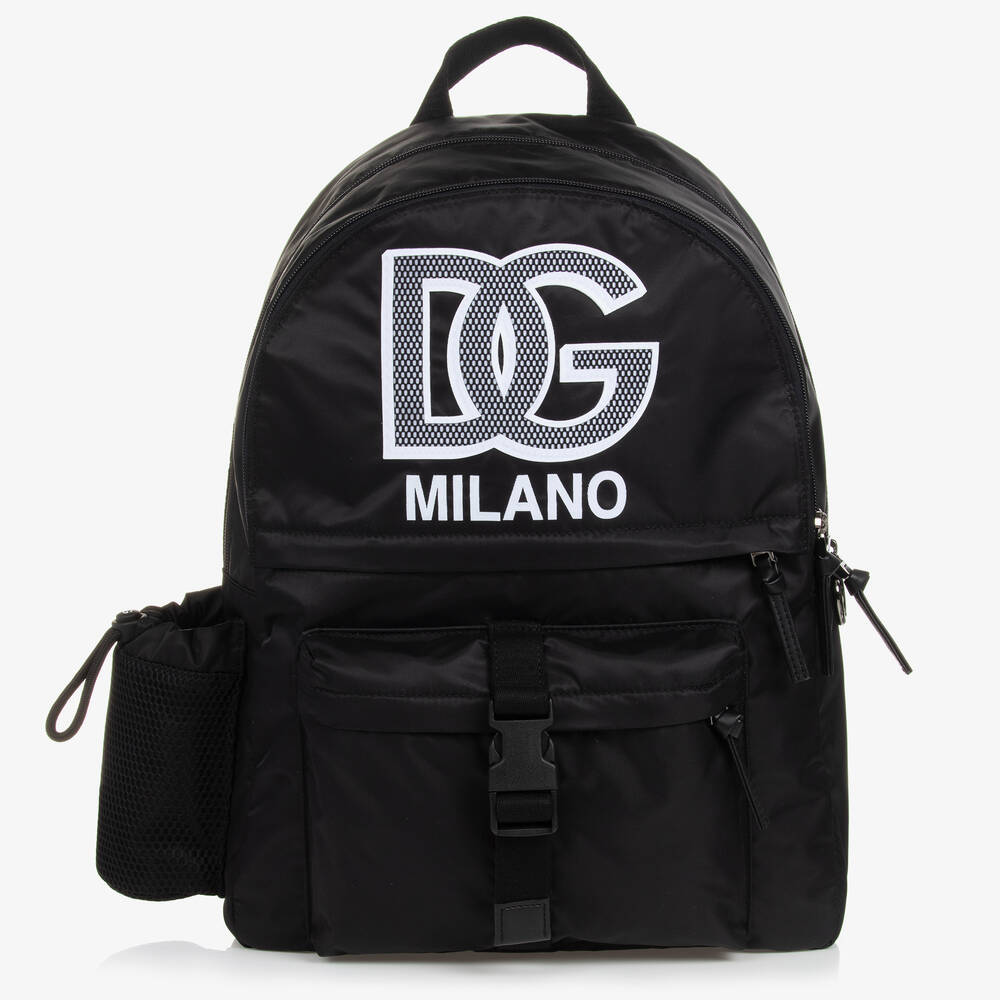 Dolce & Gabbana Black Crossover Dg Backpack (41cm) In Brown