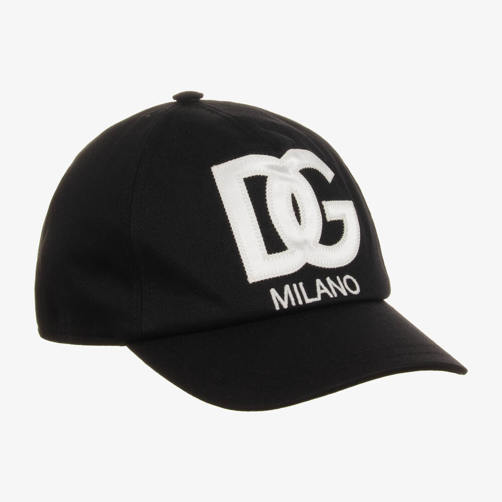 Dolce & Gabbana Black Dg Milano Cotton Cap