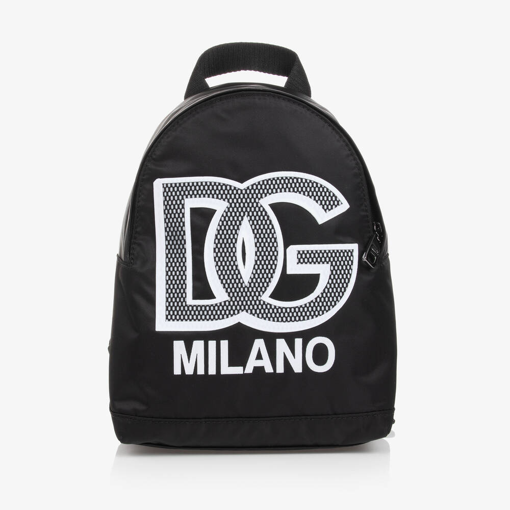 Dolce & Gabbana - Black DG Mini Backpack (24cm) | Childrensalon