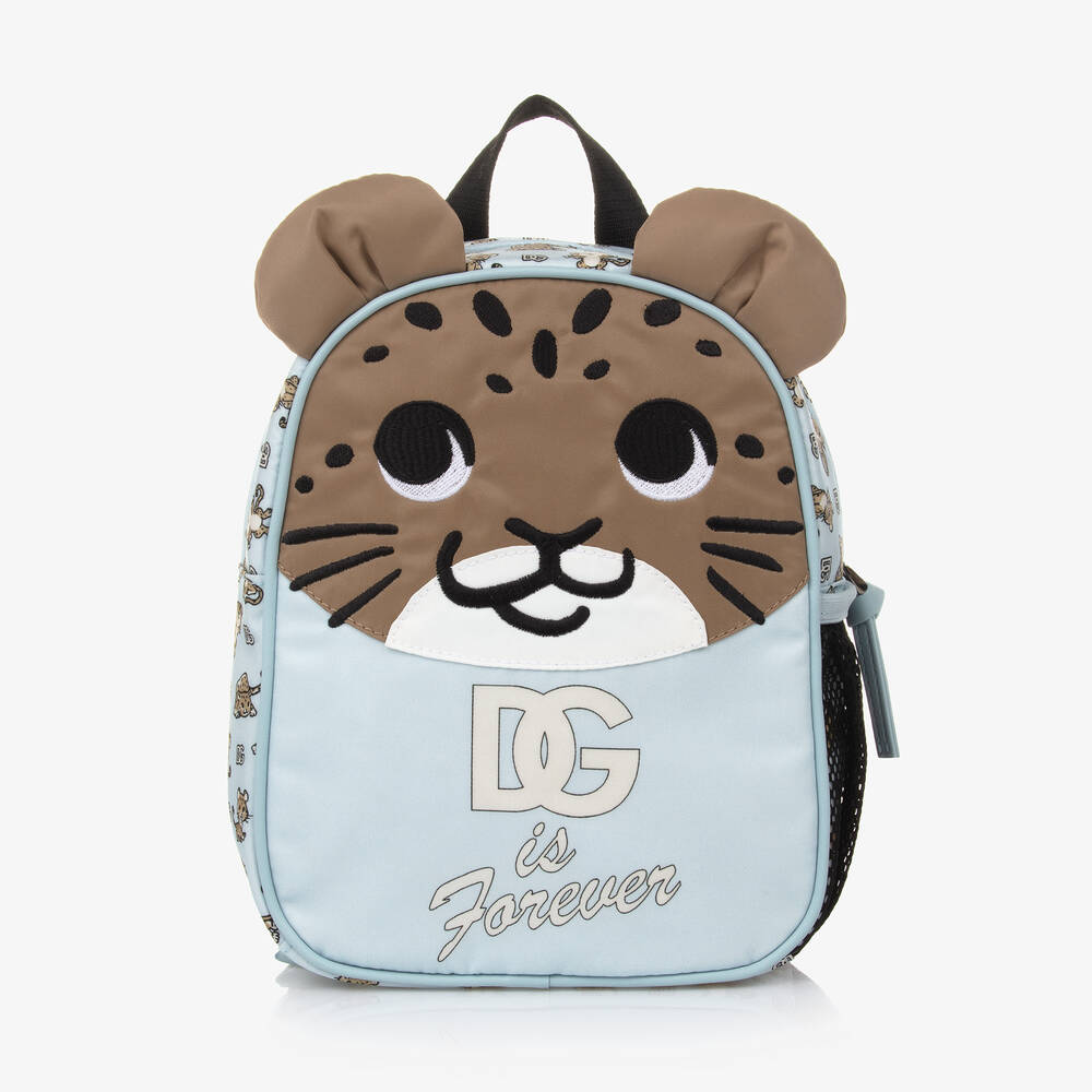 Dolce & Gabbana - Blue Leopard DG Mini Backpack (22cm) | Childrensalon