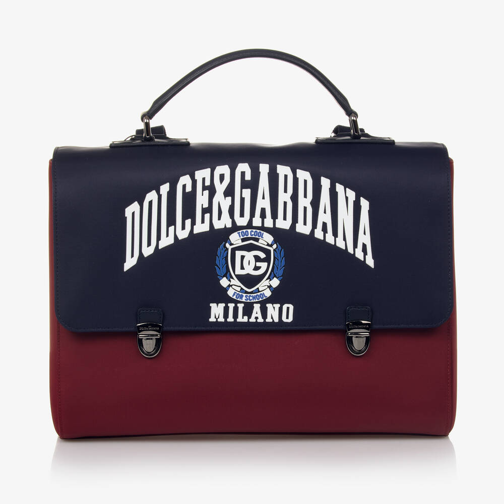 Dolce & Gabbana - Blue & Red Satchel Backpack (34cm) | Childrensalon