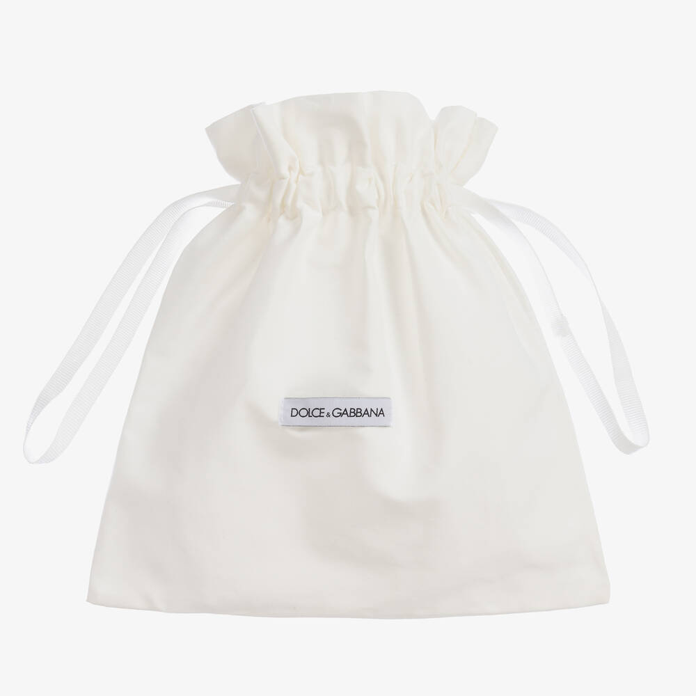 Dolce & Gabbana - Girls Beige Teddy Sicily Bag (16cm) | Childrensalon