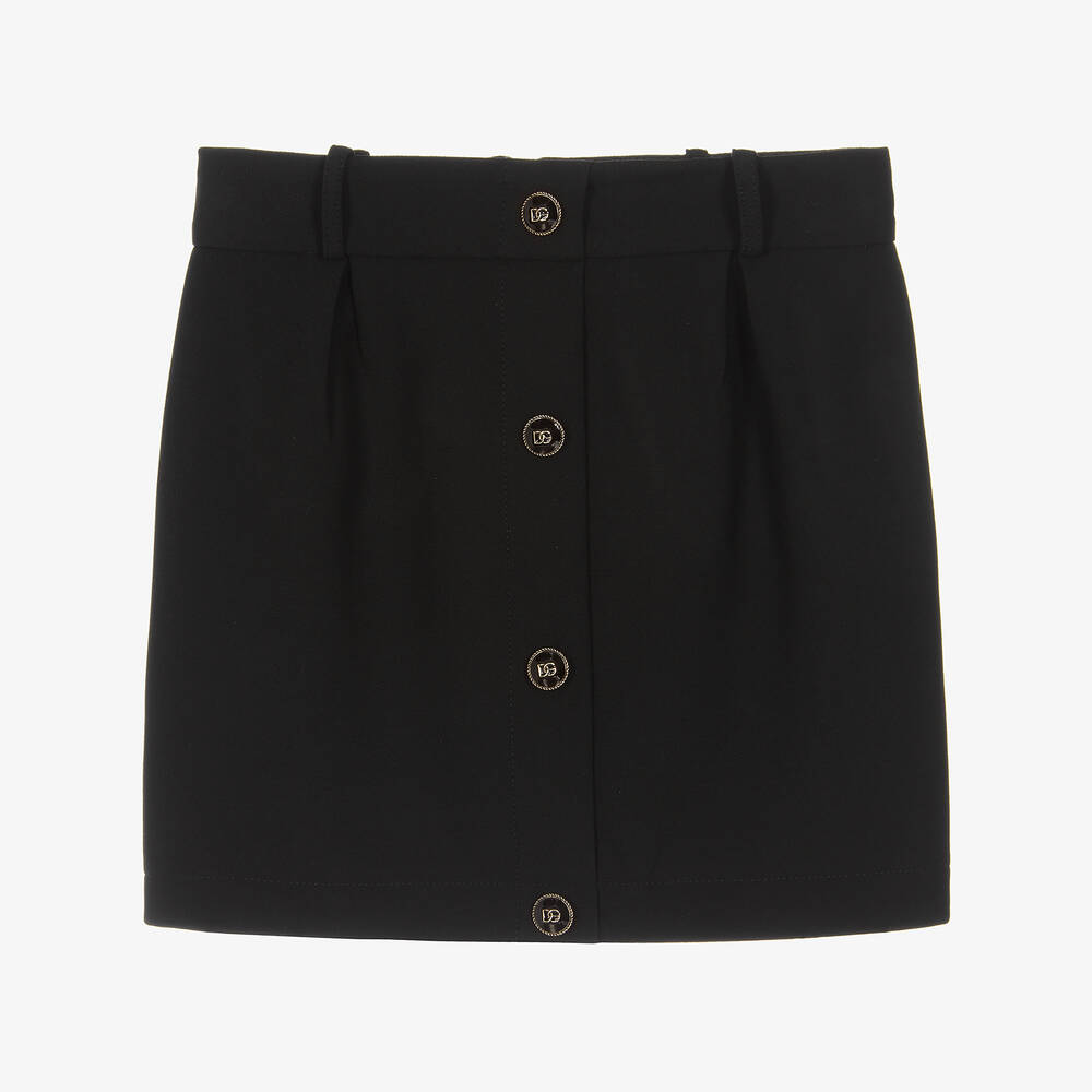 Dolce & Gabbana - Girls Black DG Cady Skirt | Childrensalon