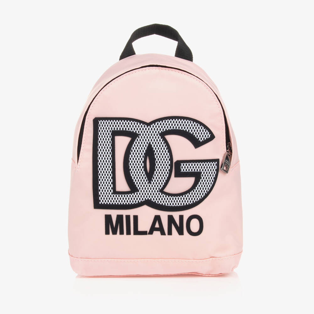 Dolce & Gabbana - Mini sac à dos rose DG 24cm | Childrensalon