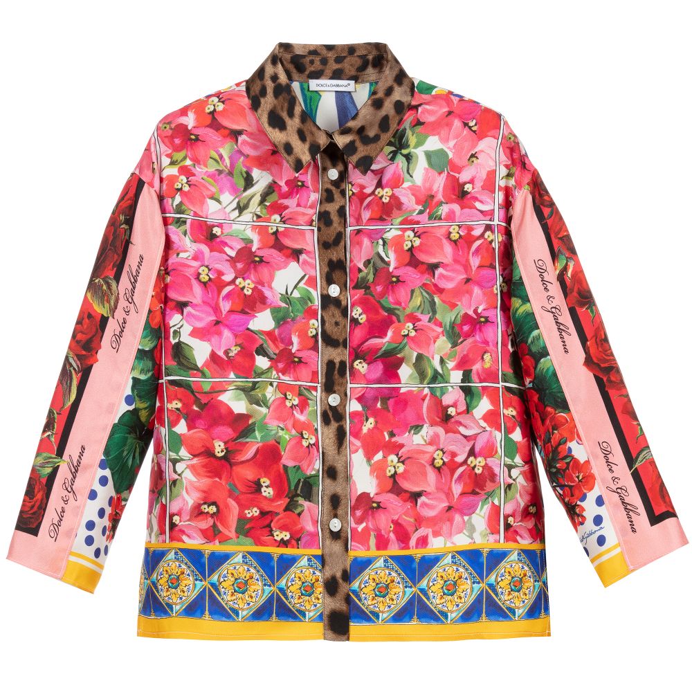 Dolce & Gabbana - Silk Foulard Print Shirt | Childrensalon