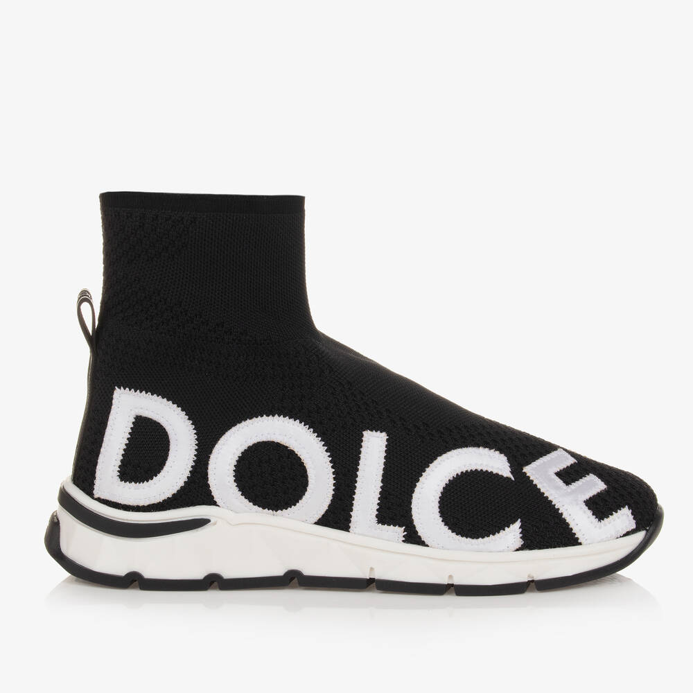 Dolce & Gabbana Teen Black Sock Trainers