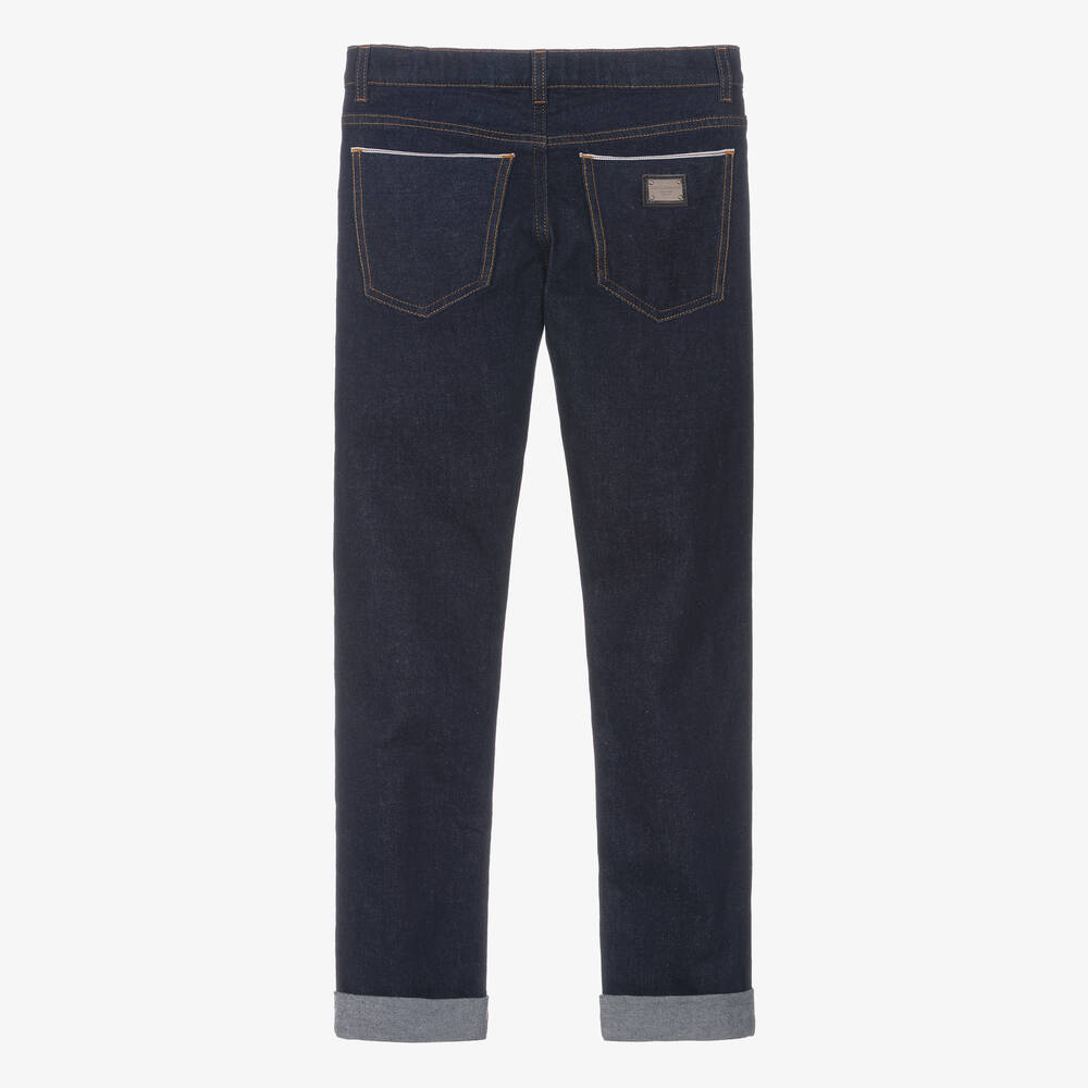 Dolce & Gabbana Teen Boys Blue Denim Jeans Childrensalon