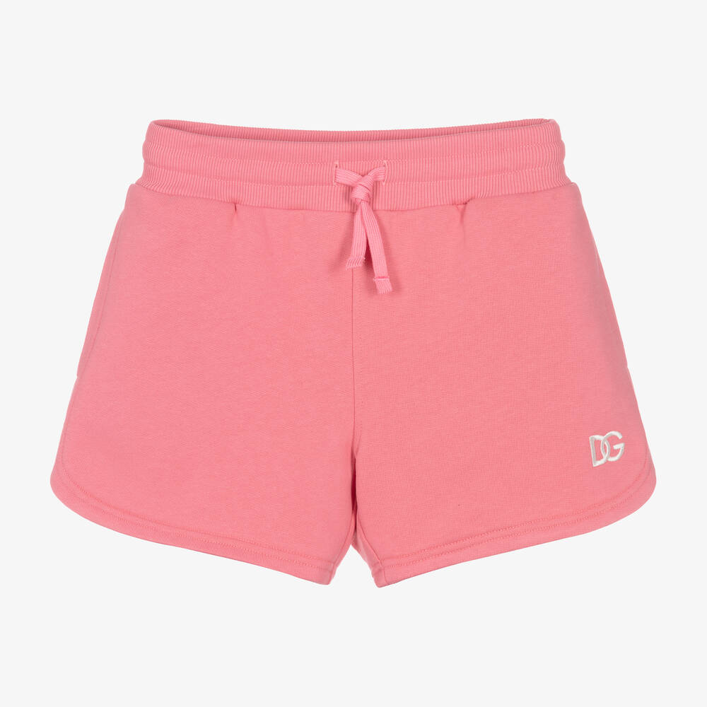 Dolce & Gabbana - Teen Girls Pink DG Cotton Shorts | Childrensalon